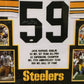 Framed Jack Ham Autographed Signed Insc Pittsburgh Steelers Stat Jersey Jsa Coa