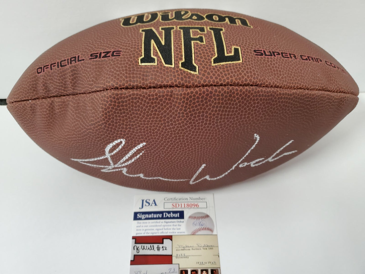 Shaun Wade Autographed Signed Nfl Football Jsa Signature Debut Coa