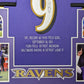 Framed Baltimore Ravens Justin Tucker Autographed Signed Stat Jersey Jsa Coa
