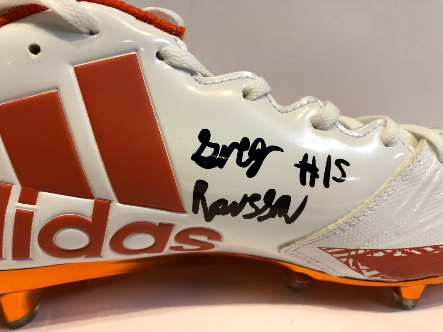 Miami Hurricanes Greg Rousseau Autographed Signed Adidas Cleat Jsa Coa