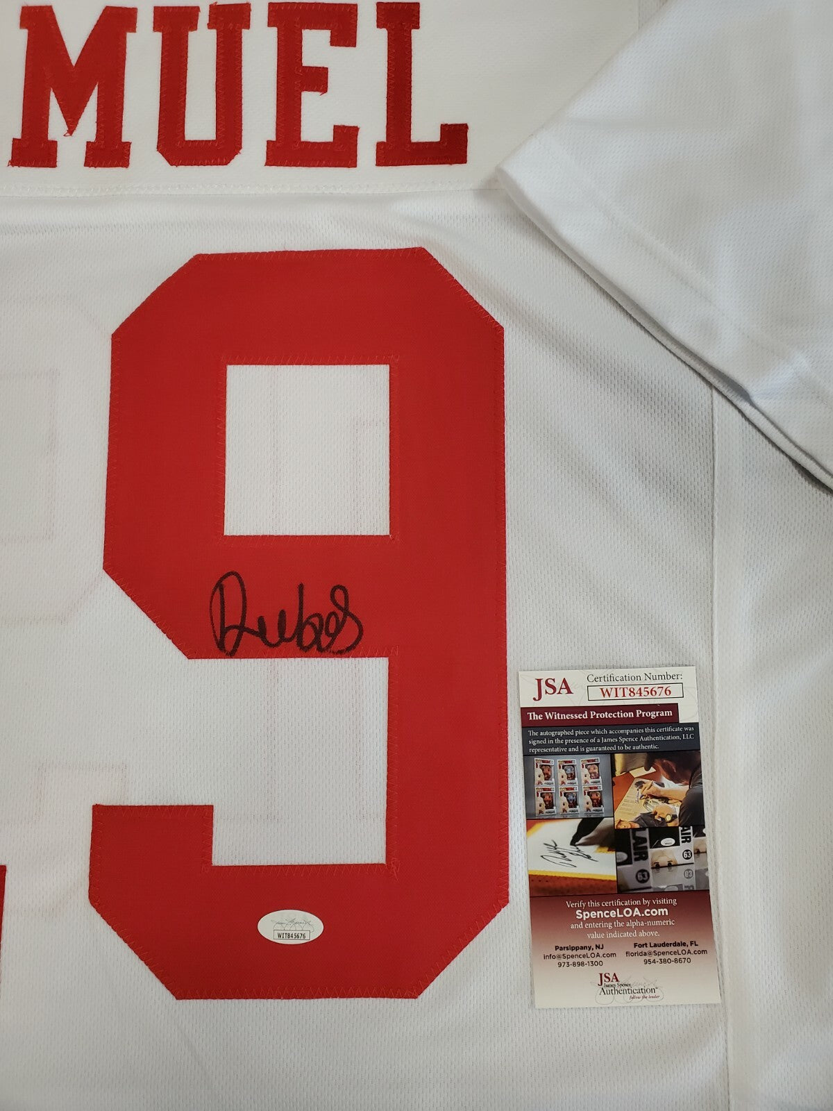 San Francisco 49Ers Deebo Samuel Autographed Signed Jersey Jsa Coa