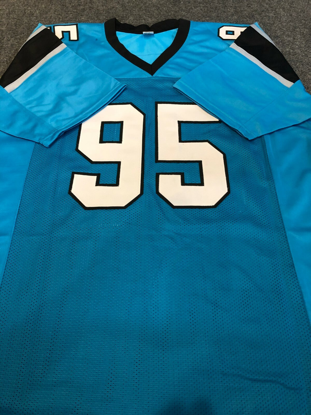 Carolina Panthers Derrick Brown Autographed Signed Jersey Jsa  Coa