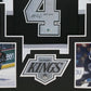 Framed L.A. Kings Rob Blake Autographed Signed Inscribed Jersey Beckett Holo