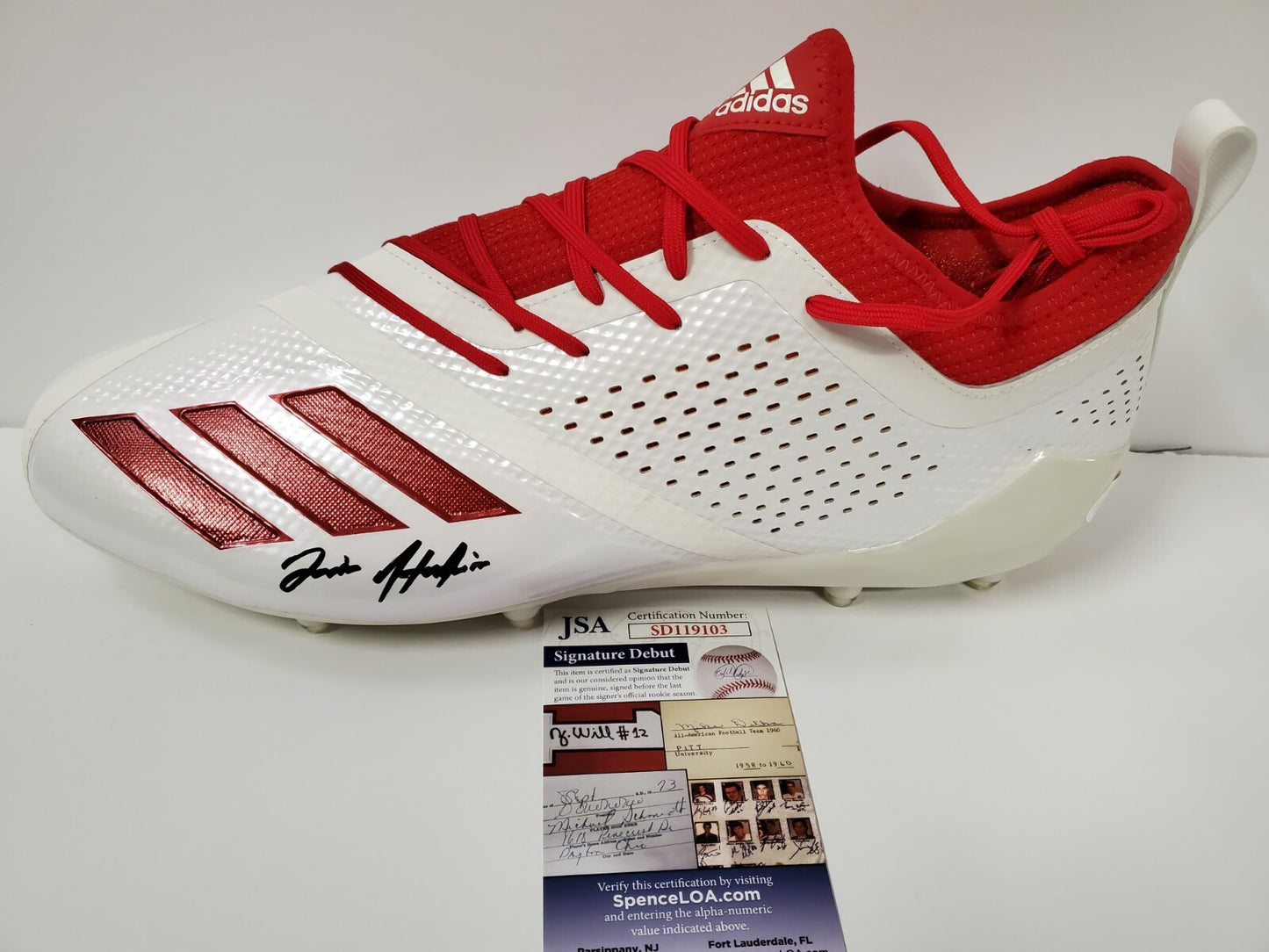 Javian Hawkins Autographed Signed Adidas Cleat Jsa Coa