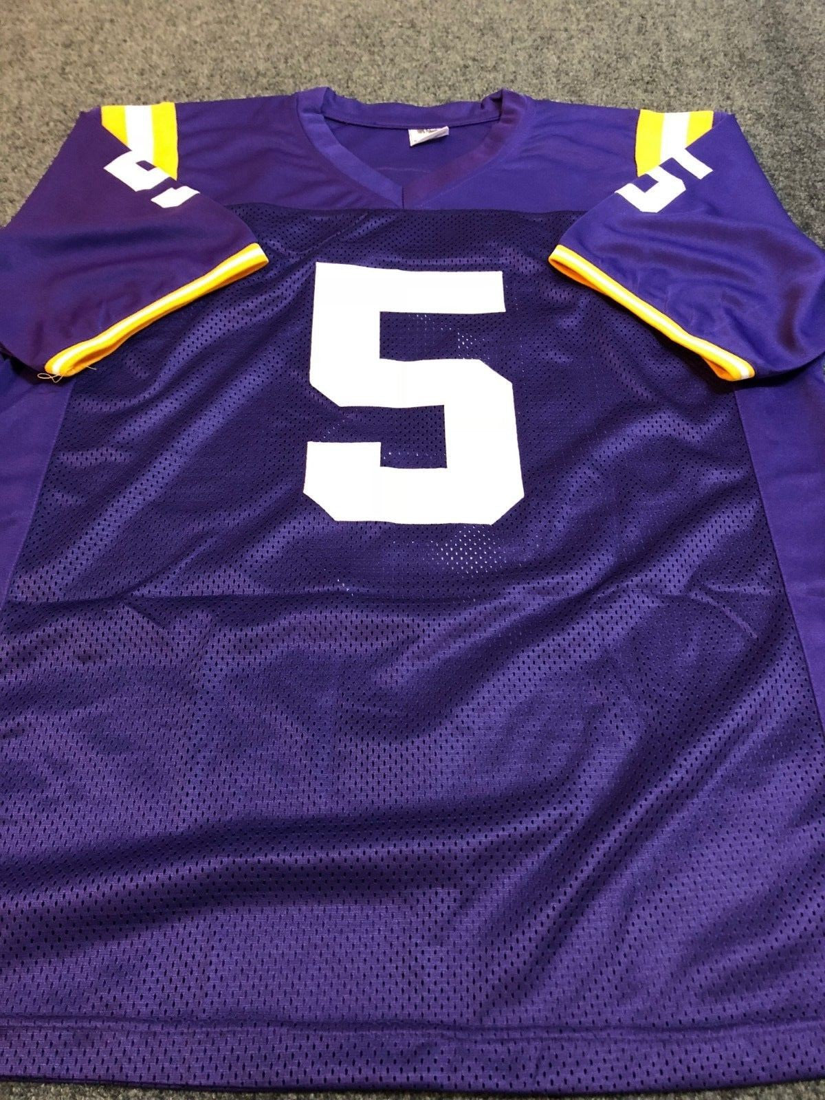 Lsu Tigers Derrius Guice Autographed Signed Jersey Psa  Coa
