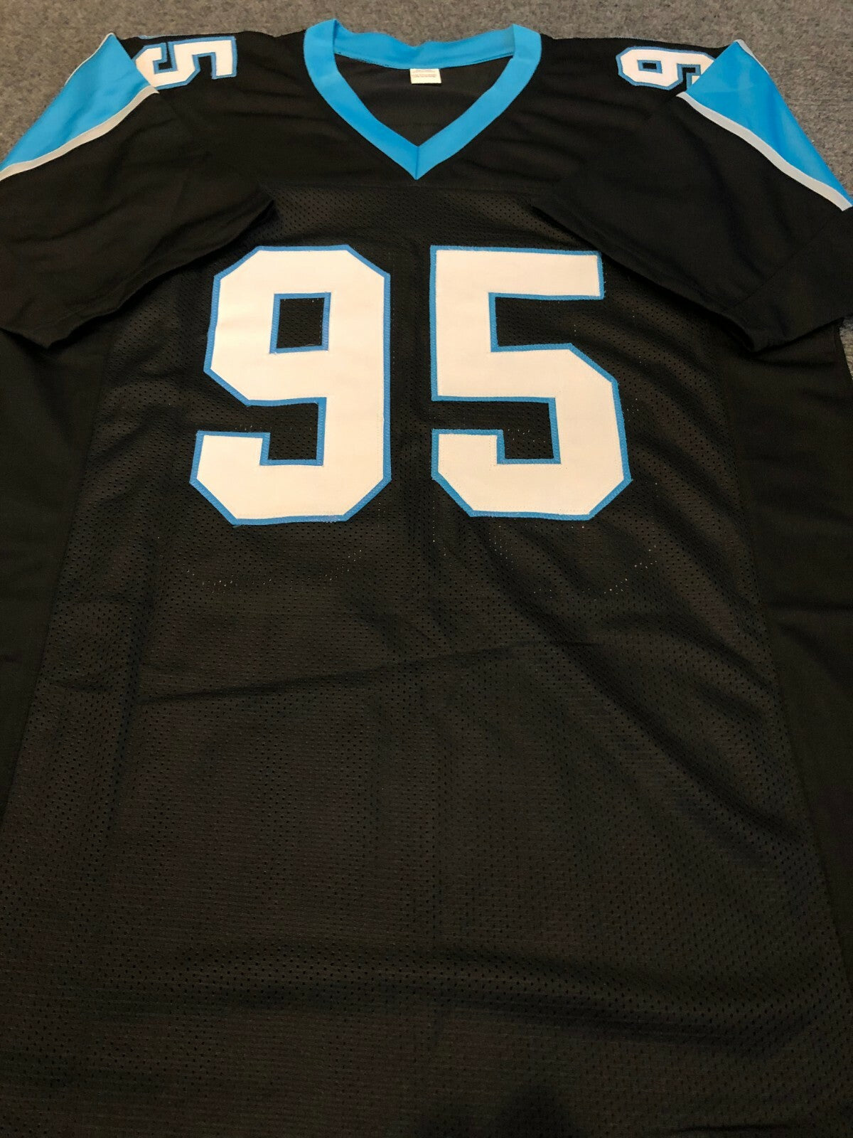 Carolina Panthers Derrick Brown Autographed Signed Jersey Jsa  Coa