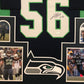 Framed Cliff Avril Autographed Signed Seattle Seahawks Jersey Jsa Coa