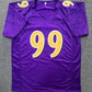 Baltimore Ravens Odafe Jayson Oweh Autographed Signed Jersey Jsa Coa  New Gold