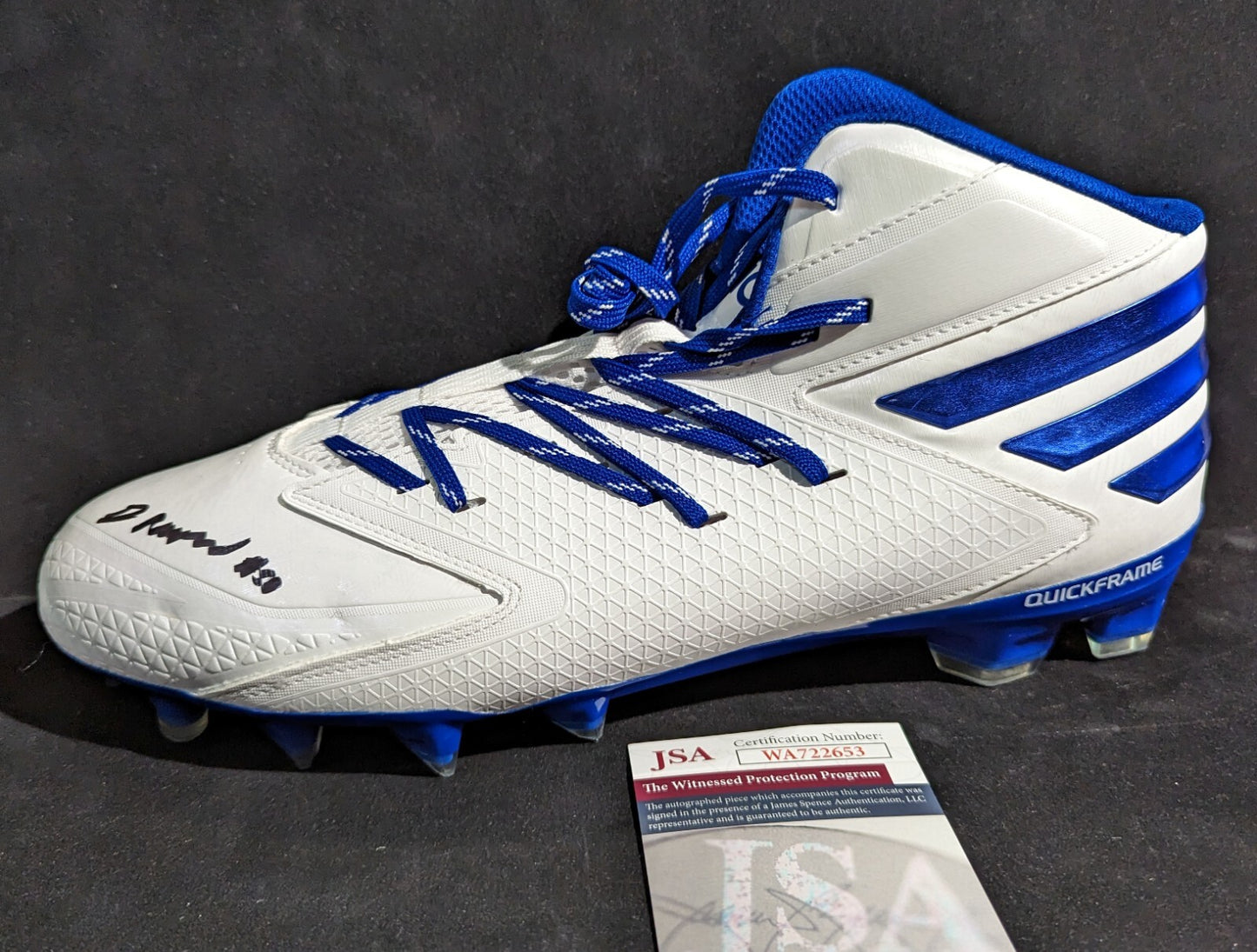 Buffalo Bills Greg Rousseau Autographed Signed Cleat Jsa Coa