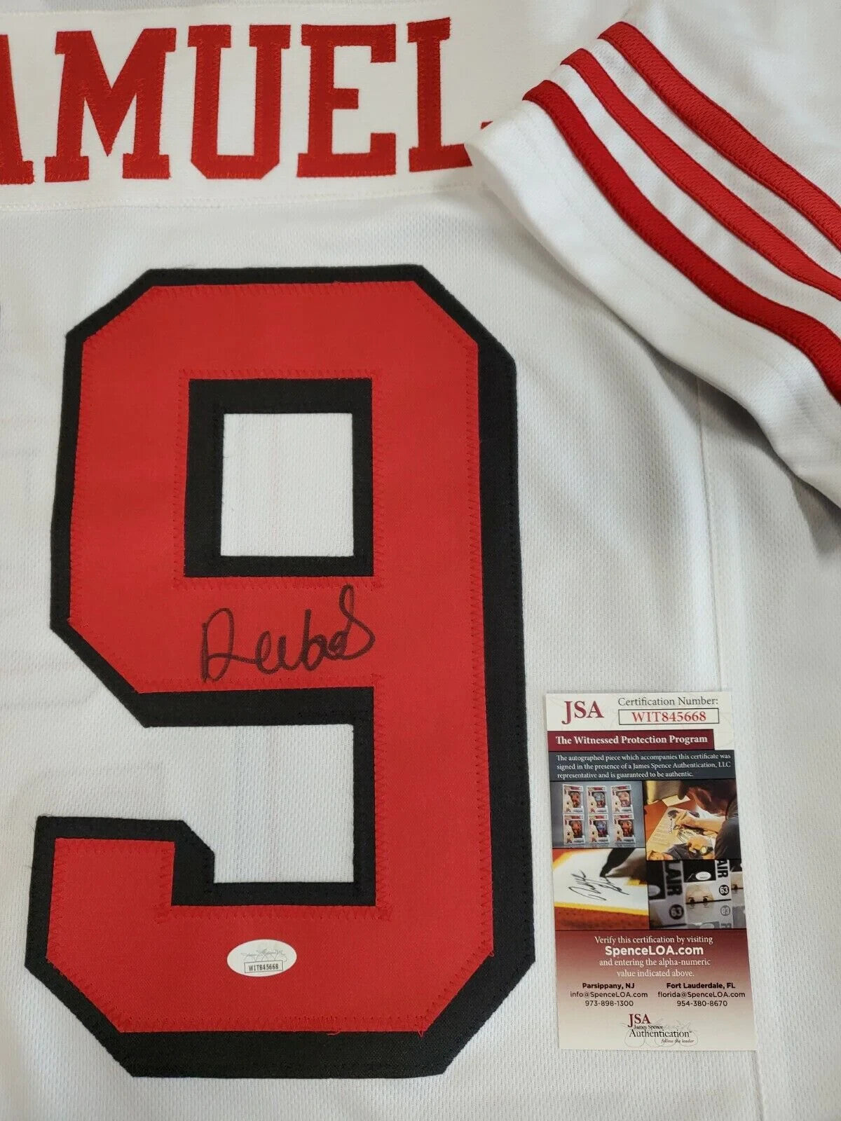 San Francisco 49Ers Deebo Samuel Autographed Signed Jersey Jsa Coa