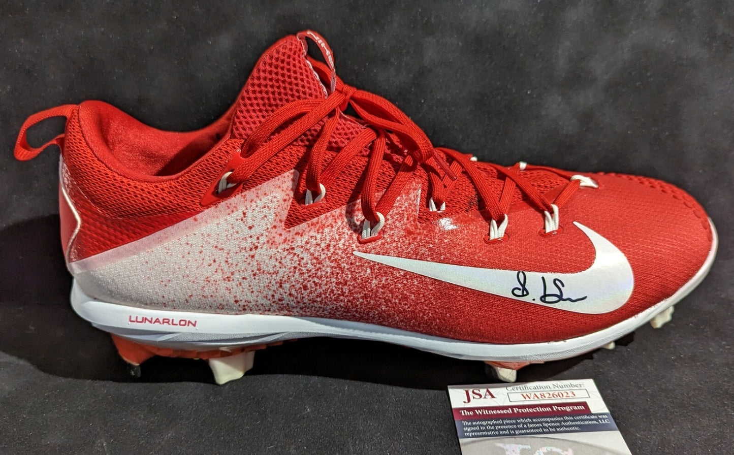 Cleveland Guardians Steven Kwan Autographed Signed Cleat Jsa Coa