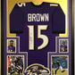 Framed Baltimore Ravens Marquise Brown Autographed Signed Jersey Jsa Coa