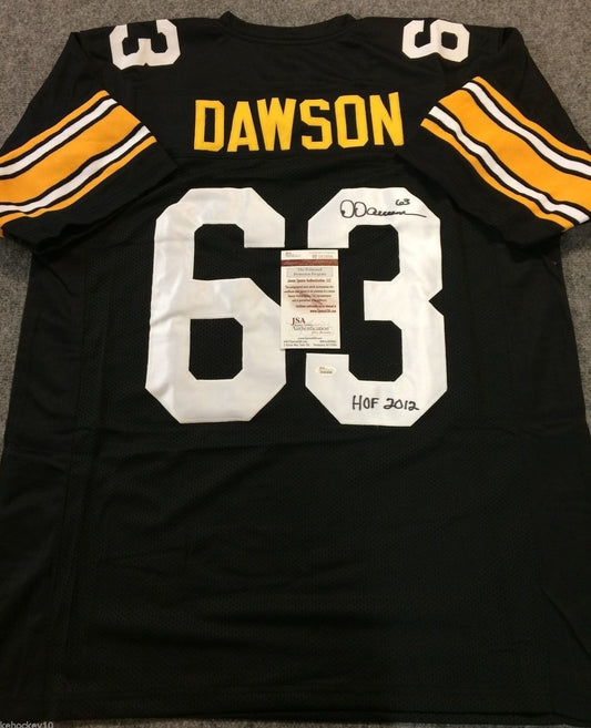 Dermontti Dawson Autographed Signed Insc Pittsburgh Steelers Jersey Jsa  Coa
