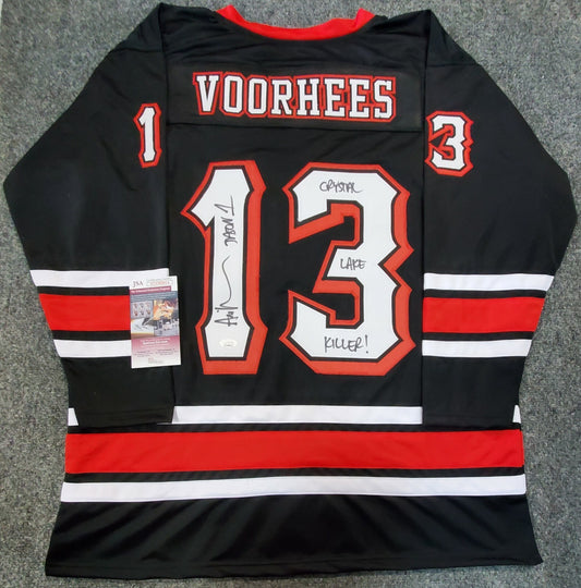 Ari Lehman Signed Inscribed Jason Voorhees Friday The 13Th Jerseyjsa Coa