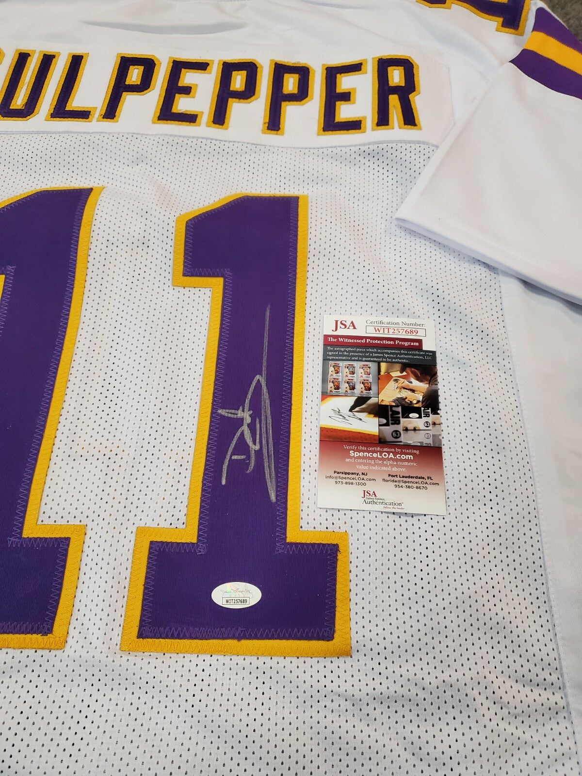 Daunte Culpepper Autographed Signed Minnesota Vikings Jersey Jsa Coa