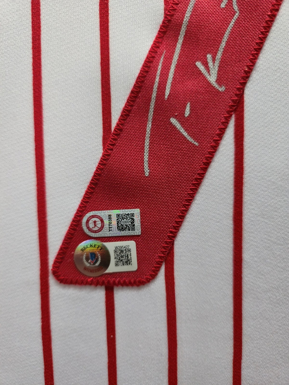 Framed Philadelphia Phillies Trea Turner Autographed Signed Jersey Fanatics Holo