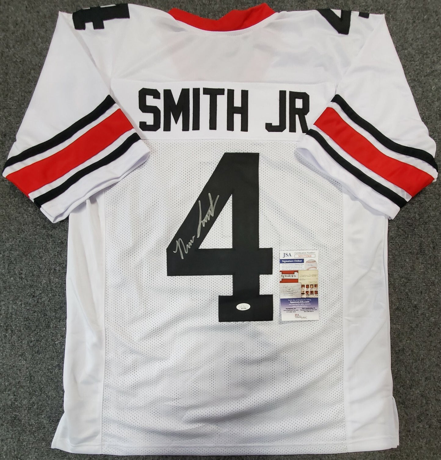Georgia Bulldogs Nolan Smith Jr Autographed Signed Jersey Jsa Coa