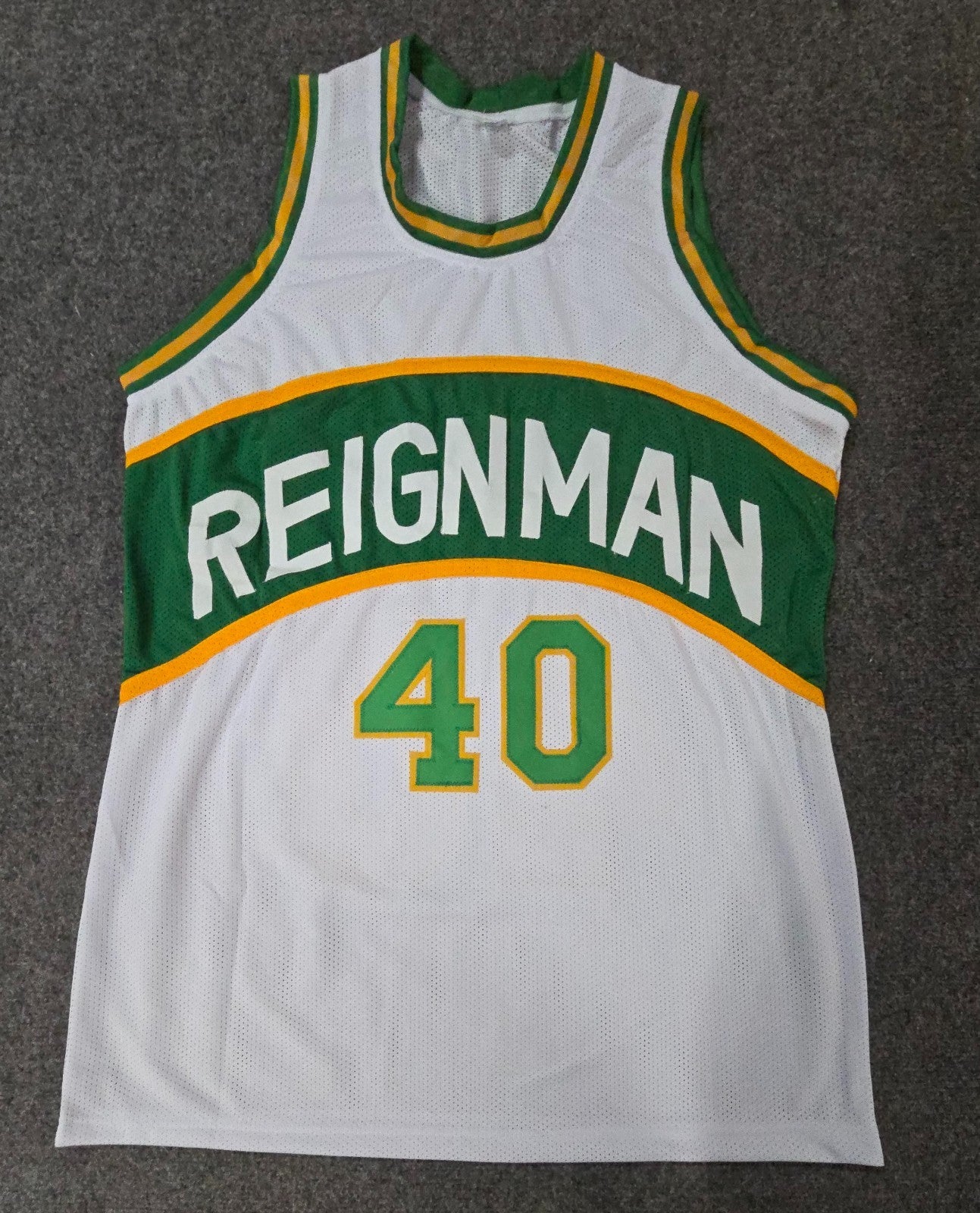 Seattle Supersonics Shawn Kemp "Reign Man" Autographed Signed Jersey Beckett
