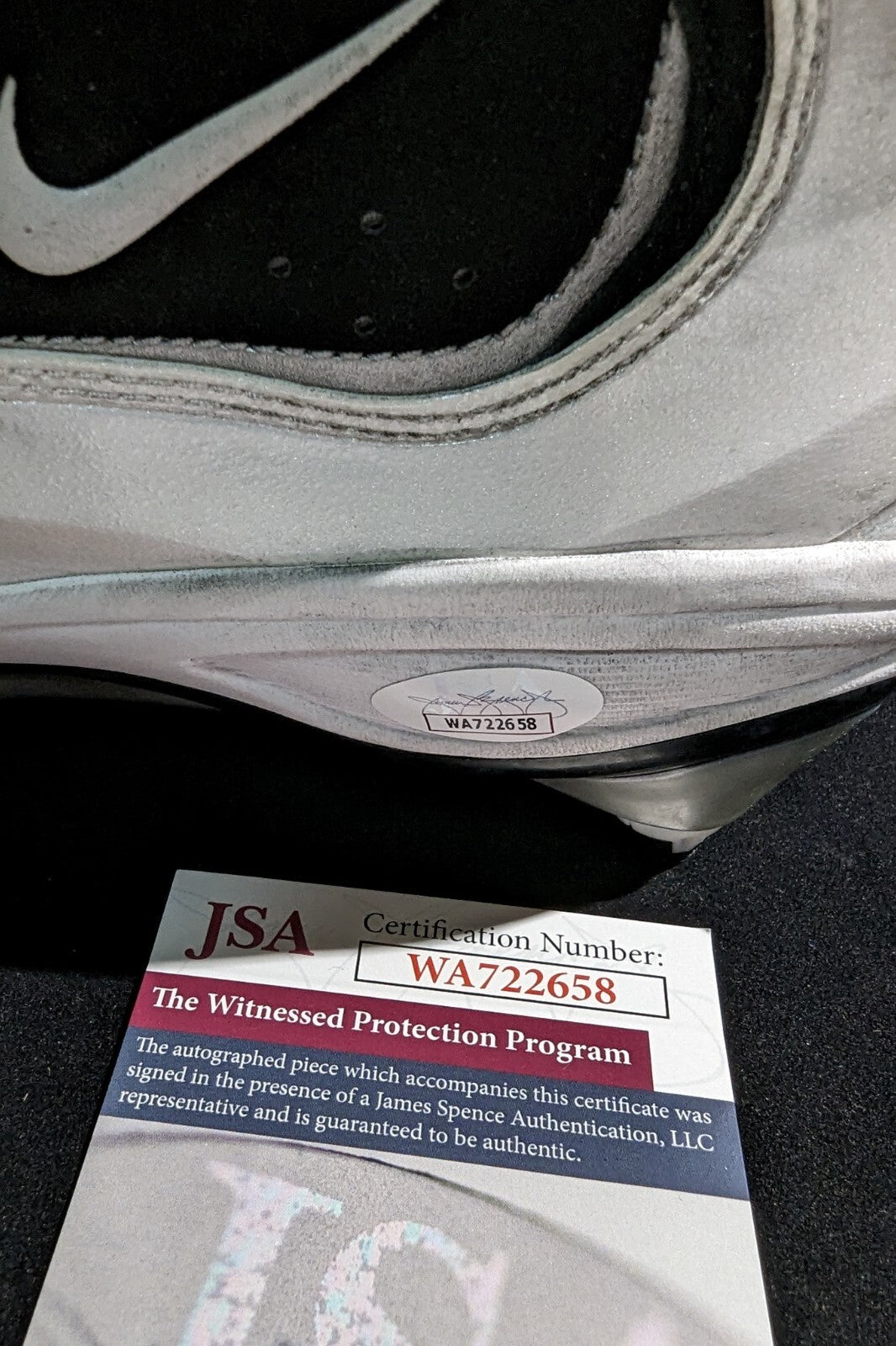 Philadelphia Eagles Jordan Davis Autographed Signed Cleat Jsa Coa