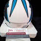Carolina Panthers Brian Burns Signed  Lunar Mini Helmet Jsa Coa