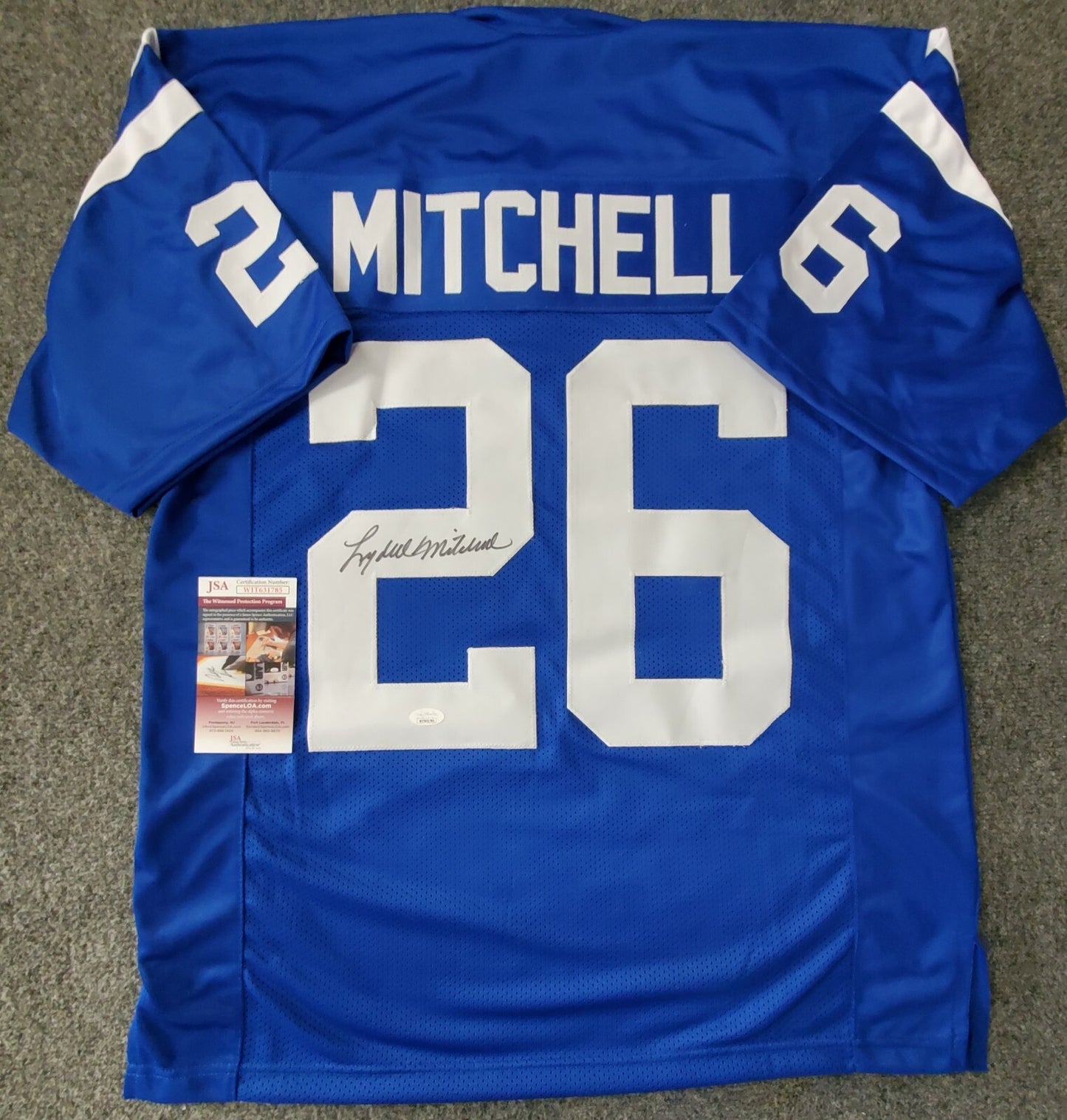 Baltimore Colts Lydell Mitchell Autographed Signed Jersey Jsa Coa