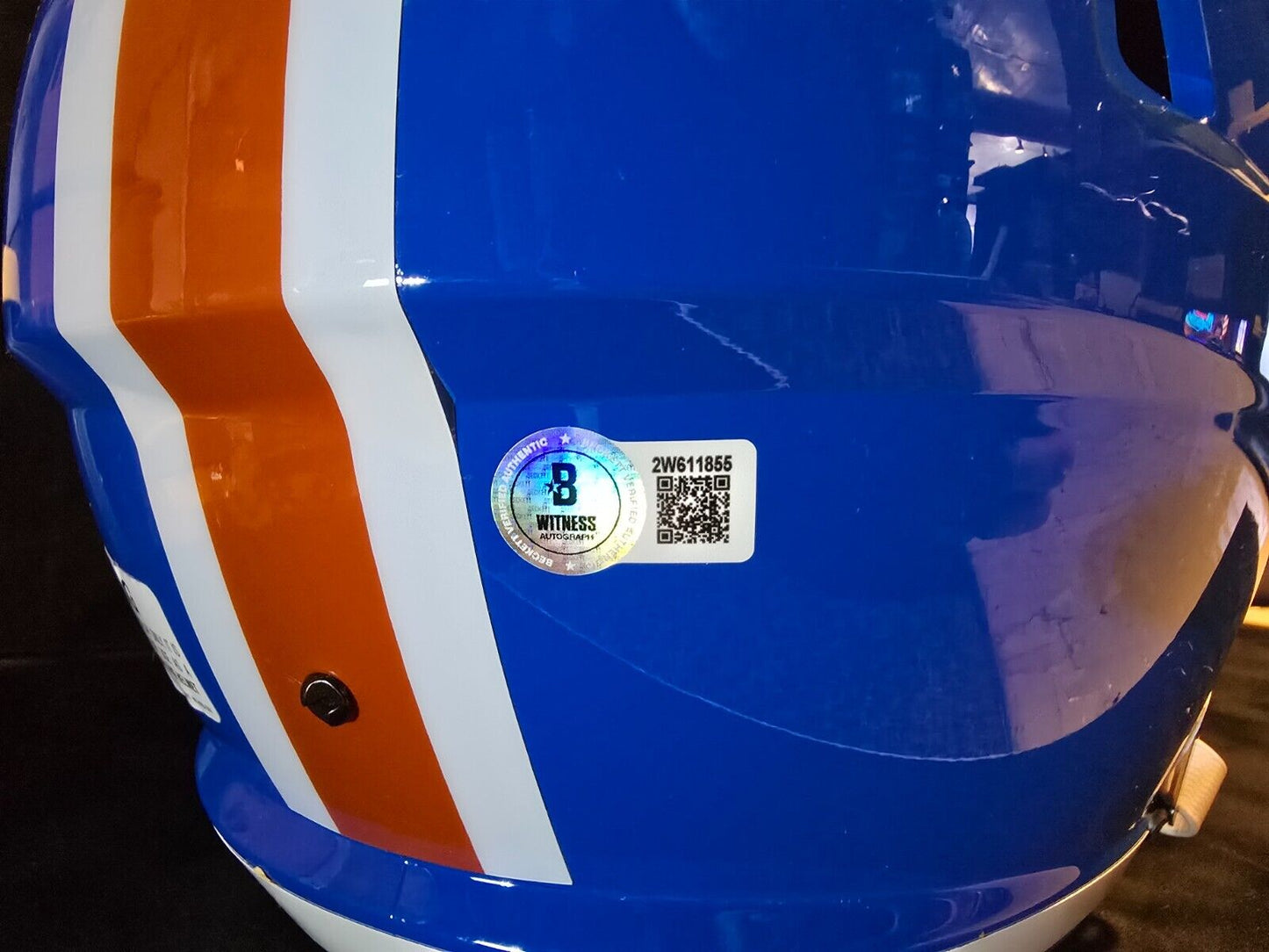 Denver Broncos Pat Surtain Ii Signed 2X Insc Replica Full Size Helmet Beckett