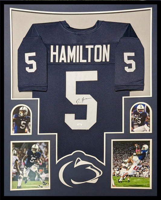 MVP Authentics Framed Penn State Nittany Lions Daesean Hamilton Autographed Jersey Jsa 360 sports jersey framing , jersey framing