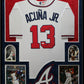 Suede Framed Atlanta Braves Ronald Acuna Jr Autographed Inscribed Jersey Jsa Coa