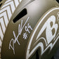 Baltimore Ravens Odafe Oweh Signed Full Size Salute Replica Helmet Jsa Coa