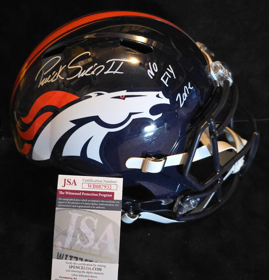 Denver Broncos Pat Surtain Ii Signed Insc Speed Replica Full Size Helmet Jsa