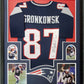 Framed New England Patriots Rob Gronkowski Autographed Signed Jersey Psa/Dna Coa