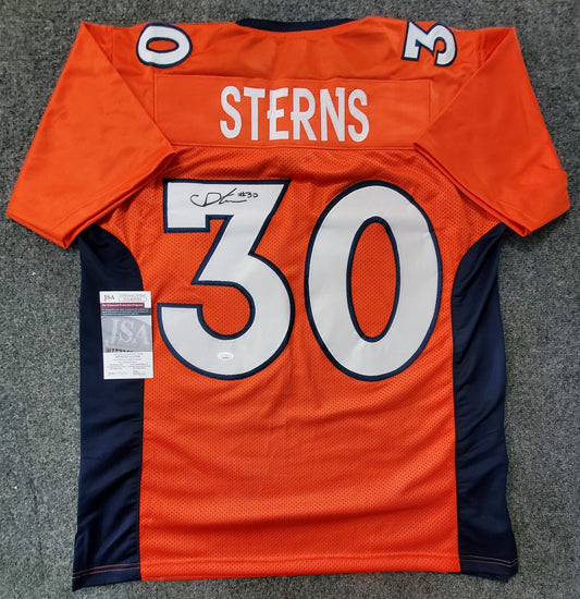 Denver Broncos Caden Sterns Autographed Signed Jersey Jsa  Coa