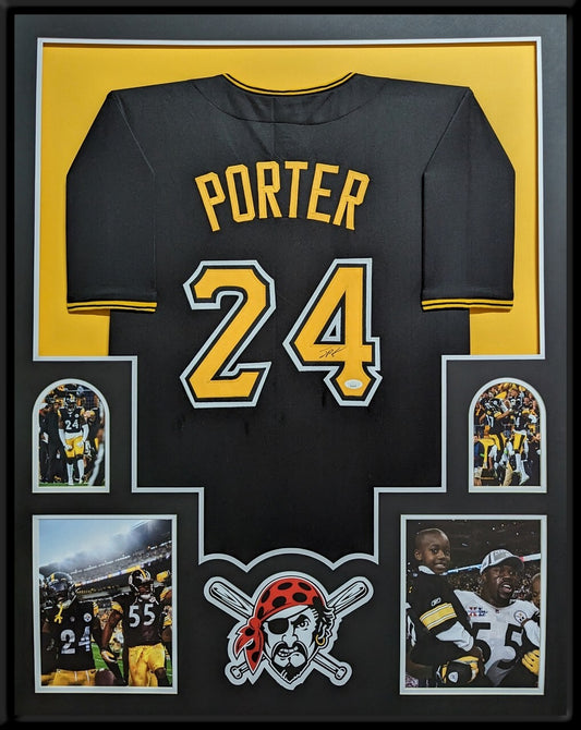 Framed Pittsburgh Pirates Custom Jersey With Joey Porter Jr Autograph Jsa Coa