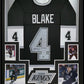Framed L.A. Kings Rob Blake Autographed Signed Inscribed Jersey Beckett Holo