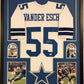 Framed Dallas Cowboys Leighton Vander Esch Autographed Signed Jersey Jsa Coa