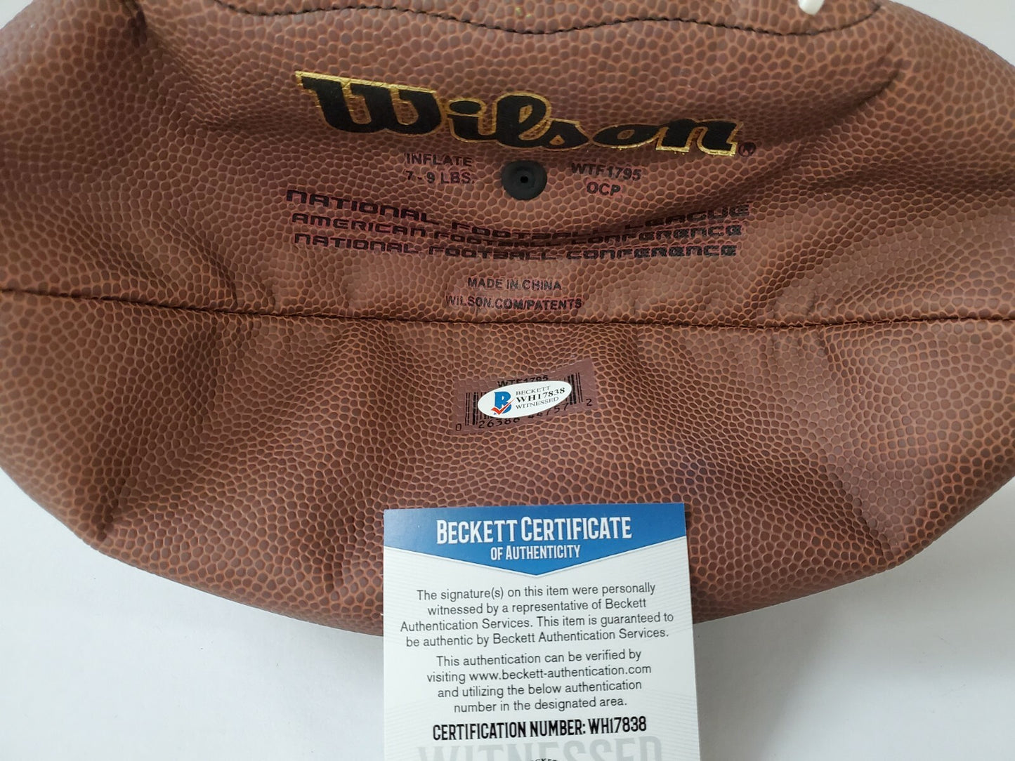 Los Angeles Rams Cam Akers Autographed Signed Nfl Football Beckett Coa