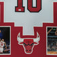 Framed Chicago Bulls Bj Armstrong Autographed Signed Inscribed Jersey Jsa Coa