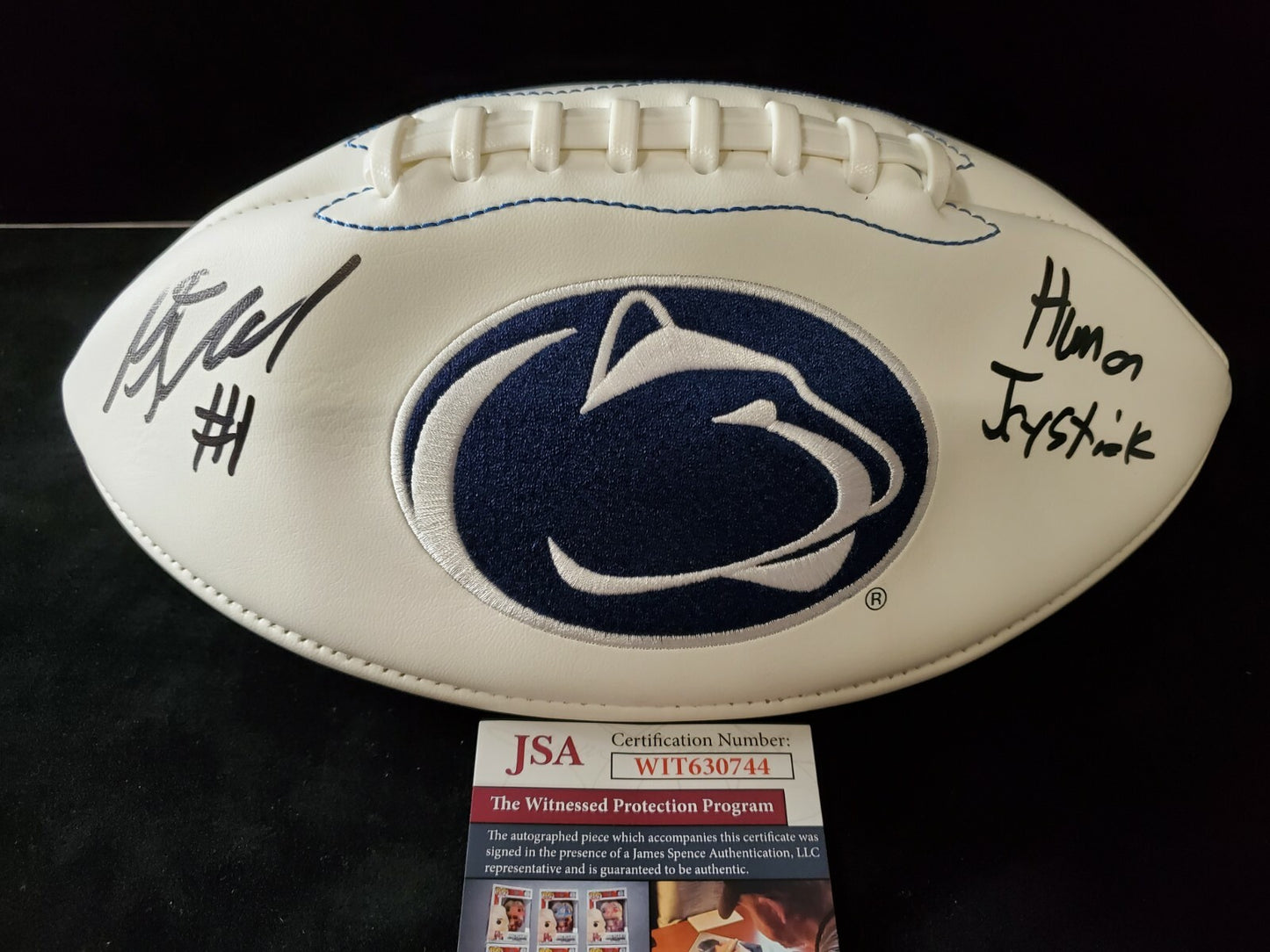 Penn State Kj Hamler Autographed Signed Inscribed Logo Football Jsa  Coa