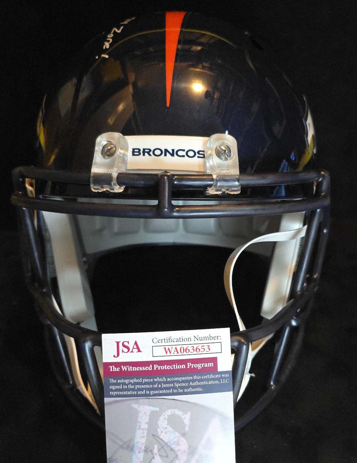 Denver Broncos Pat Surtain Ii Signed Insc Speed Replica Full Size Helmet Jsa