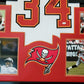 Framed Tampa Buccaneers Dexter Jackson Signed Inscribed Jersey Jsa Coa