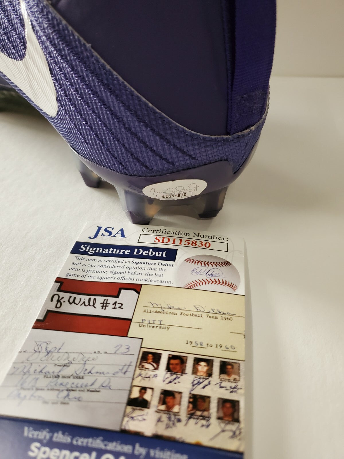 Odafe Jayson Oweh Autographed Signed Cleat Jsa Coa