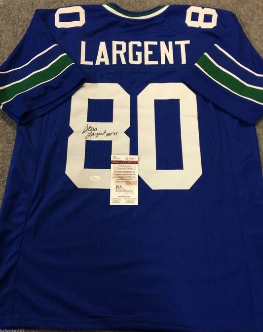 Seattle Seahawks Steve Largent Autographed Signed Jersey Jsa Coa