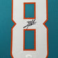 Framed Miami Dolphins Jevon Holland Autographed Signed Jersey Jsa Coa