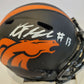 Kj Hamler Autographed Signed Denver Broncos Eclipse Mini Helmet Jsa Coa