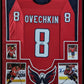 Framed Suede Alex Ovechkin Washington Capitals Autographed Signed Jersey Jsa Coa