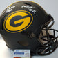 Green Bay Packers Eric Stokes Signed Insc Full Size Eclipse Replica Helmet Jsa