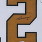 Framed New Orleans Saints Chris Olave Autographed Signed Jersey Beckett Holo