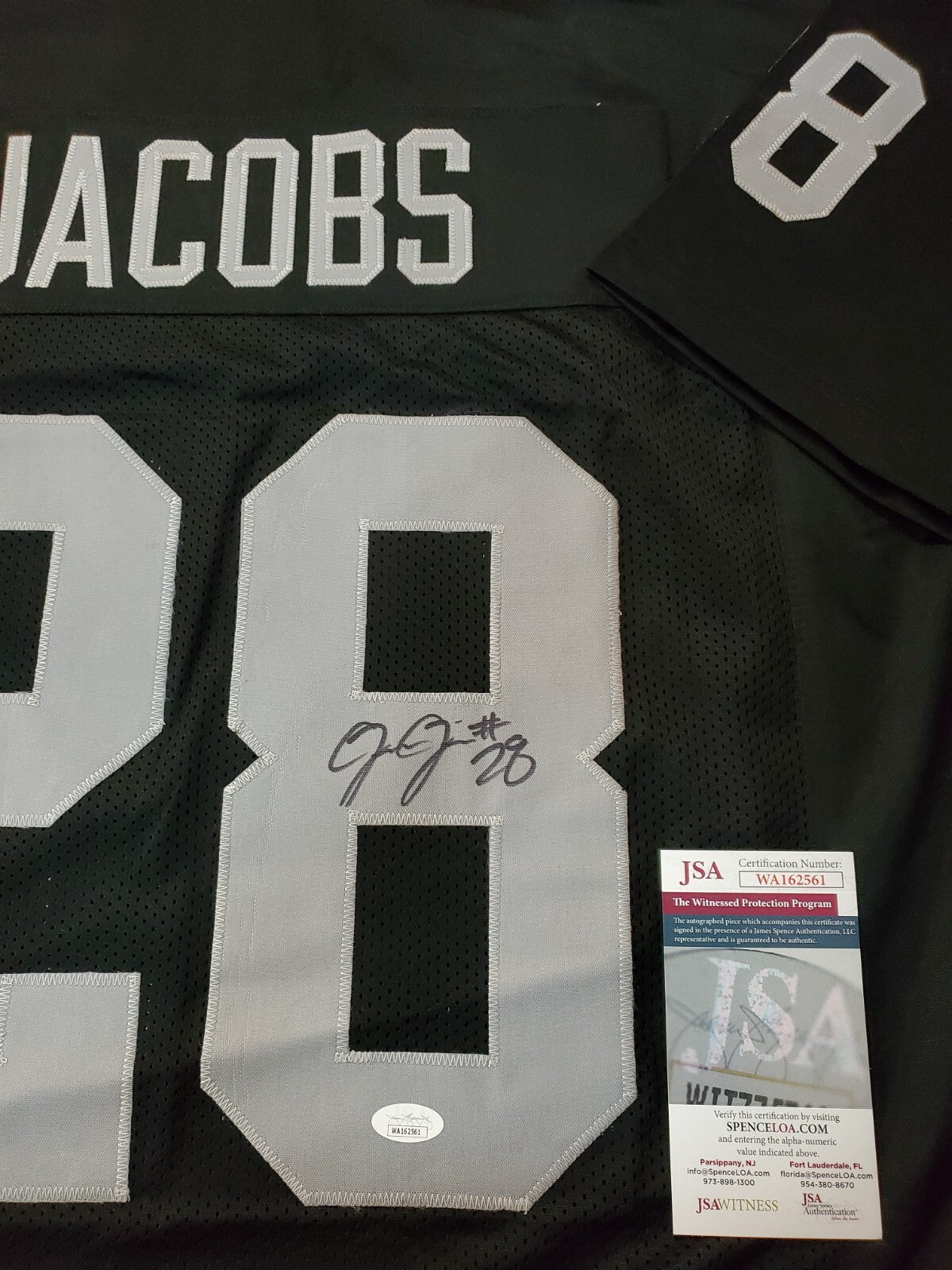 Las Vegas Raiders Josh Jacobs Autographed Signed Jersey Jsa Coa