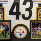 Framed Pittsburgh Steelers Troy Polamalu Autographed Signed Jersey Jsa Coa