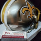 New Orleans Saints Marques Colston Signed Flash Mini Helmet Jsa Coa